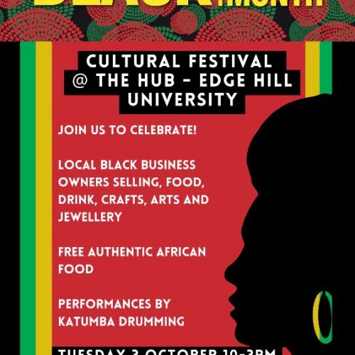 2023 Edge Hill Black History Month Festival Flyer